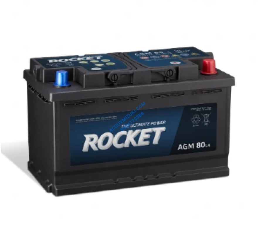 Bình ắc quy ROCKET AGM L4 12V 80Ah CCA 800A
