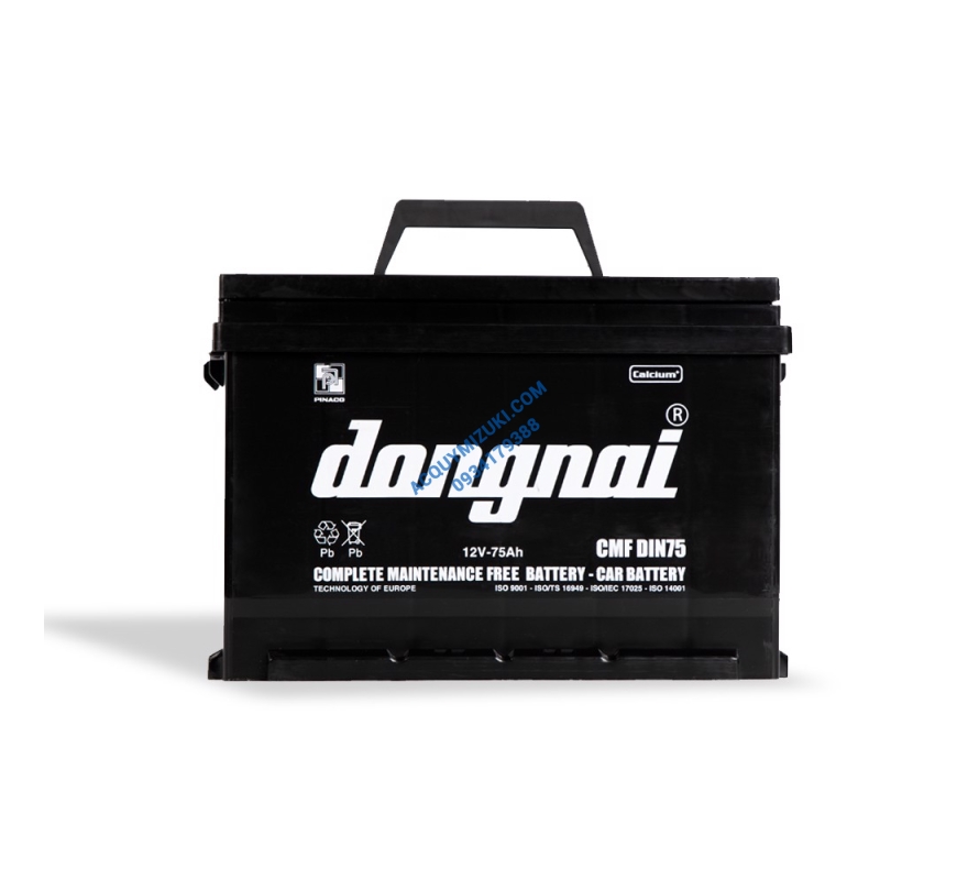 Bình ắc quy ĐỒNG NAI CMF DIN75 LBN 12V 75AH