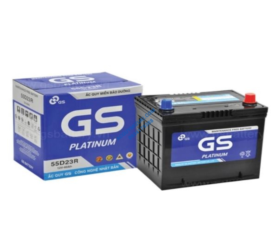 Bình ắc quy GS MF 55D23R 12V 60AH