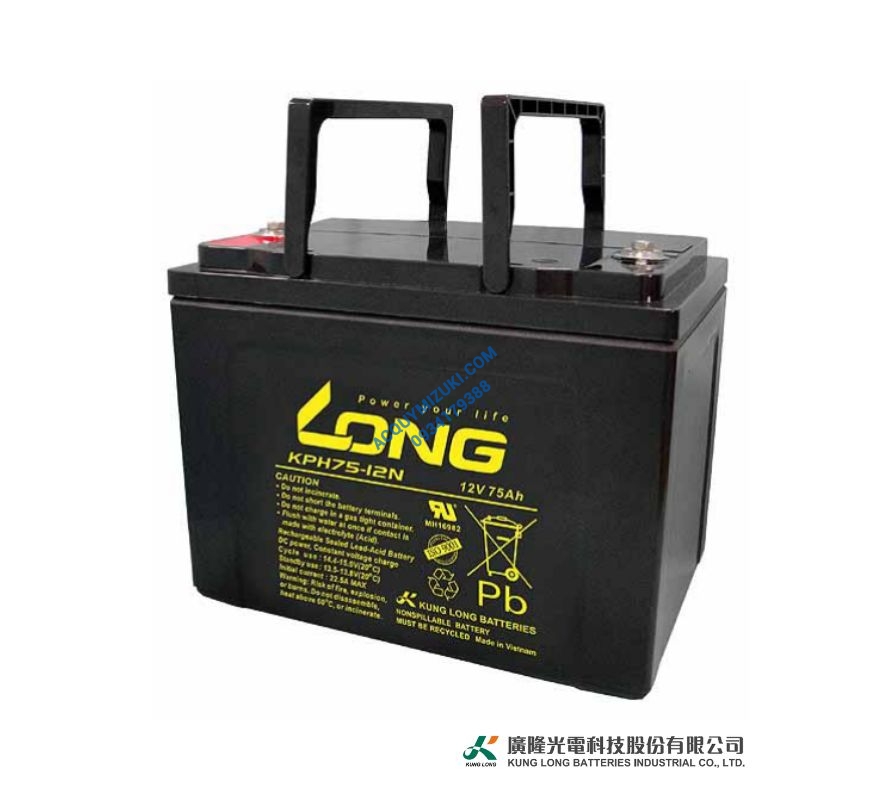 Bình ắc quy LONG KPH75-12N, F8-M6 12V 75AH
