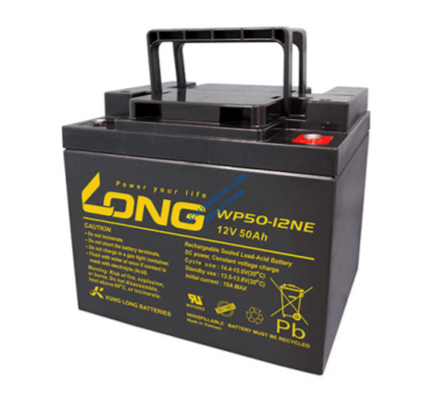 Bình ắc quy LONG WPL50-12, F4-M6 12V 50AH