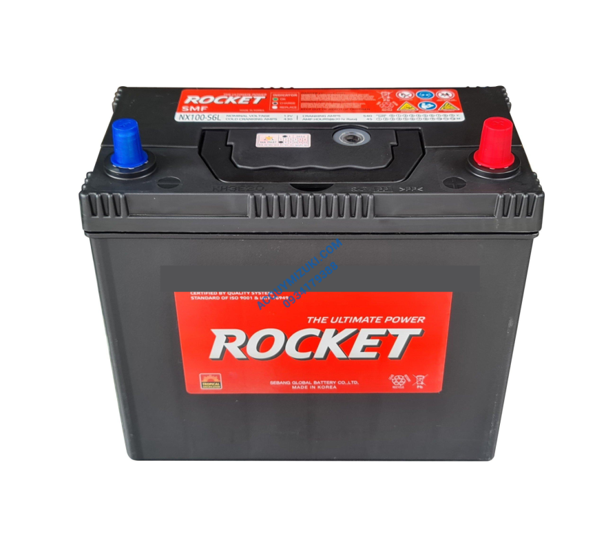 Bình ắc quy ROCKET SMF NX100-S6L 12V 45AH