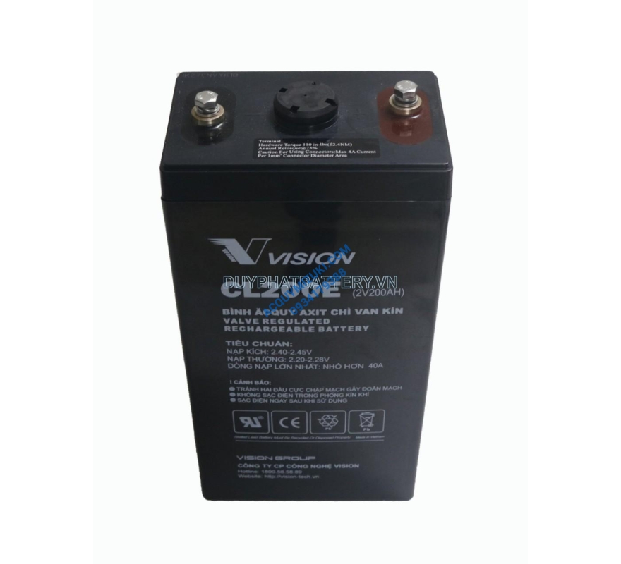 Bình ắc quy Vision CL200E (2V-200AH)