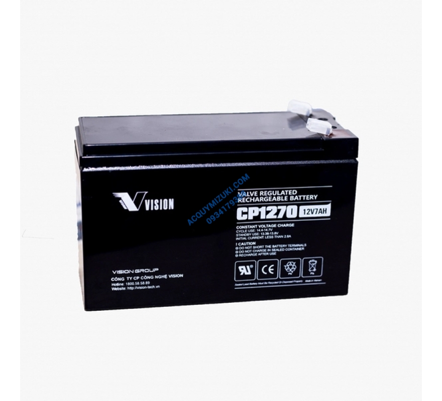 Bình ắc quy Vision CP1270 (12V-7AH)