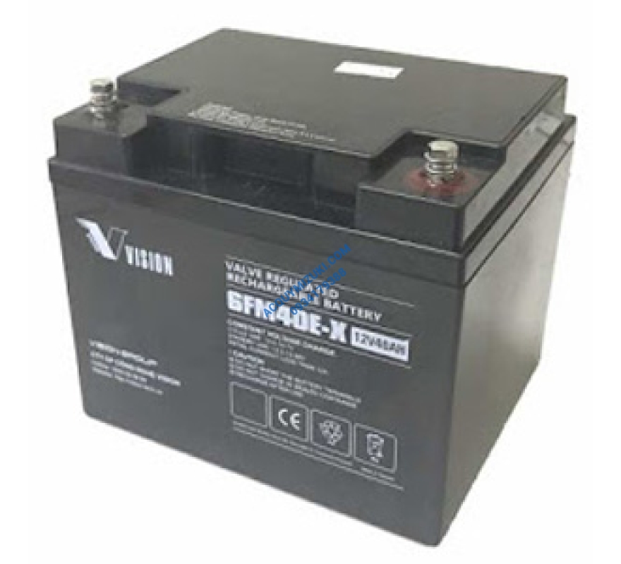 Bình ắc quy Vision 6FM40E-X (12V-40AH)